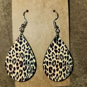 Homemade teardrop earrings
